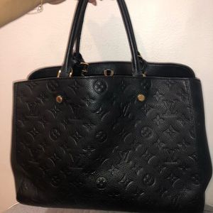Louis Vuitton Leather Montaigne Empreinte Bag